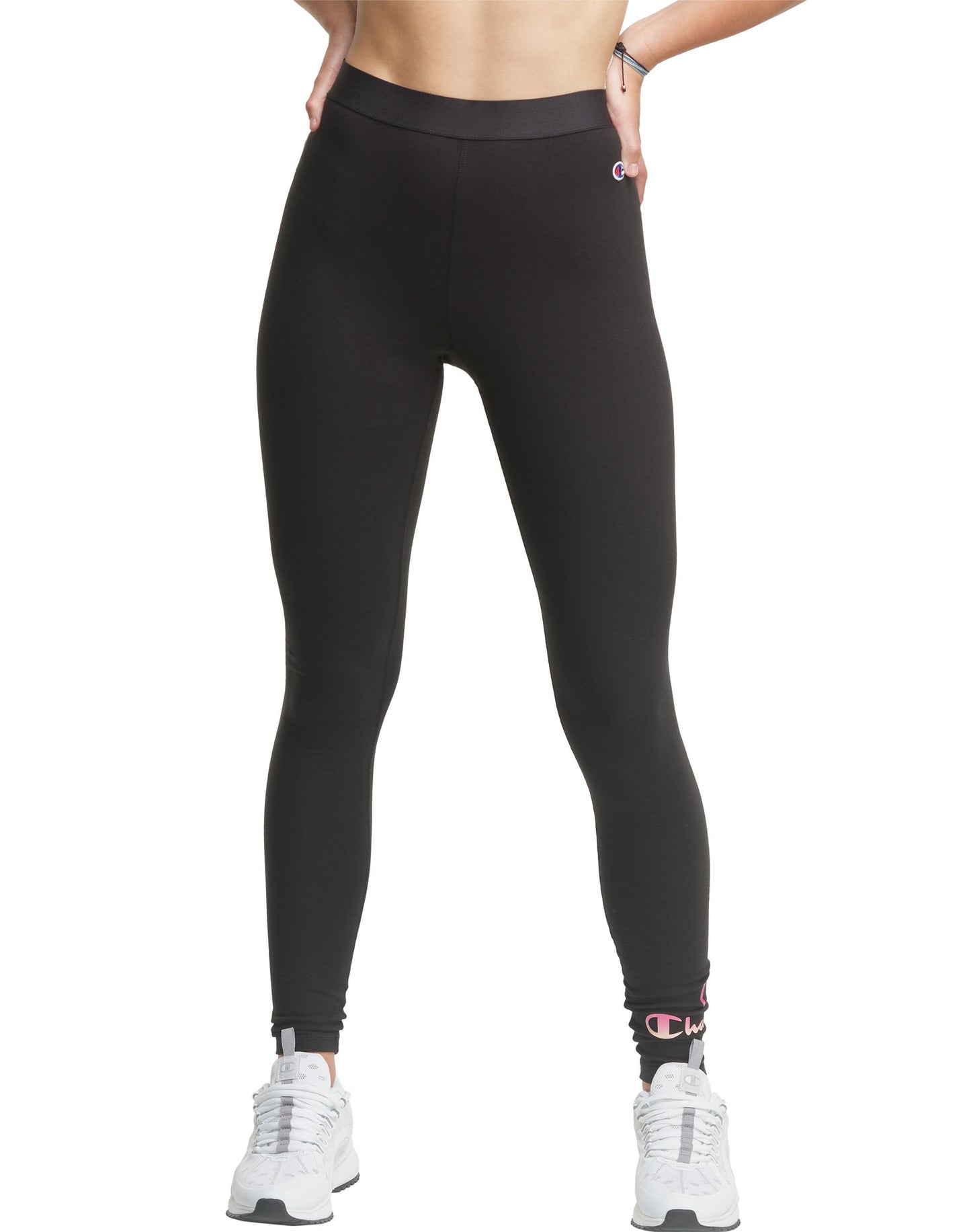 Champion Women's Authentic Double Dry Full Length Leggings Black Size Medium