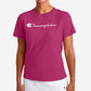 Champion Women's Classic Logo T-Shirt Pink Size Small