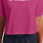 Champion Women's Logo Cotton Pullover Top Pink Size Large