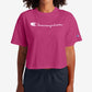 Champion Women's Logo Cotton Pullover Top Pink Size Large