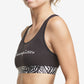 Champion Women's The Authentic Printed Medium Impact Sports Bra Black Size Small