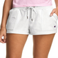 Champion Women's Campus French Terry Shorts White Size X-Large