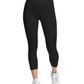 Champion Women's Double Dry Cropped Leggings Black Size Large