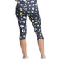 Champion Women's Printed Cropped Leggings Black Size Medium