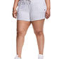 Champion Women's Plus Campus Solid Shorts Grey Size 3X