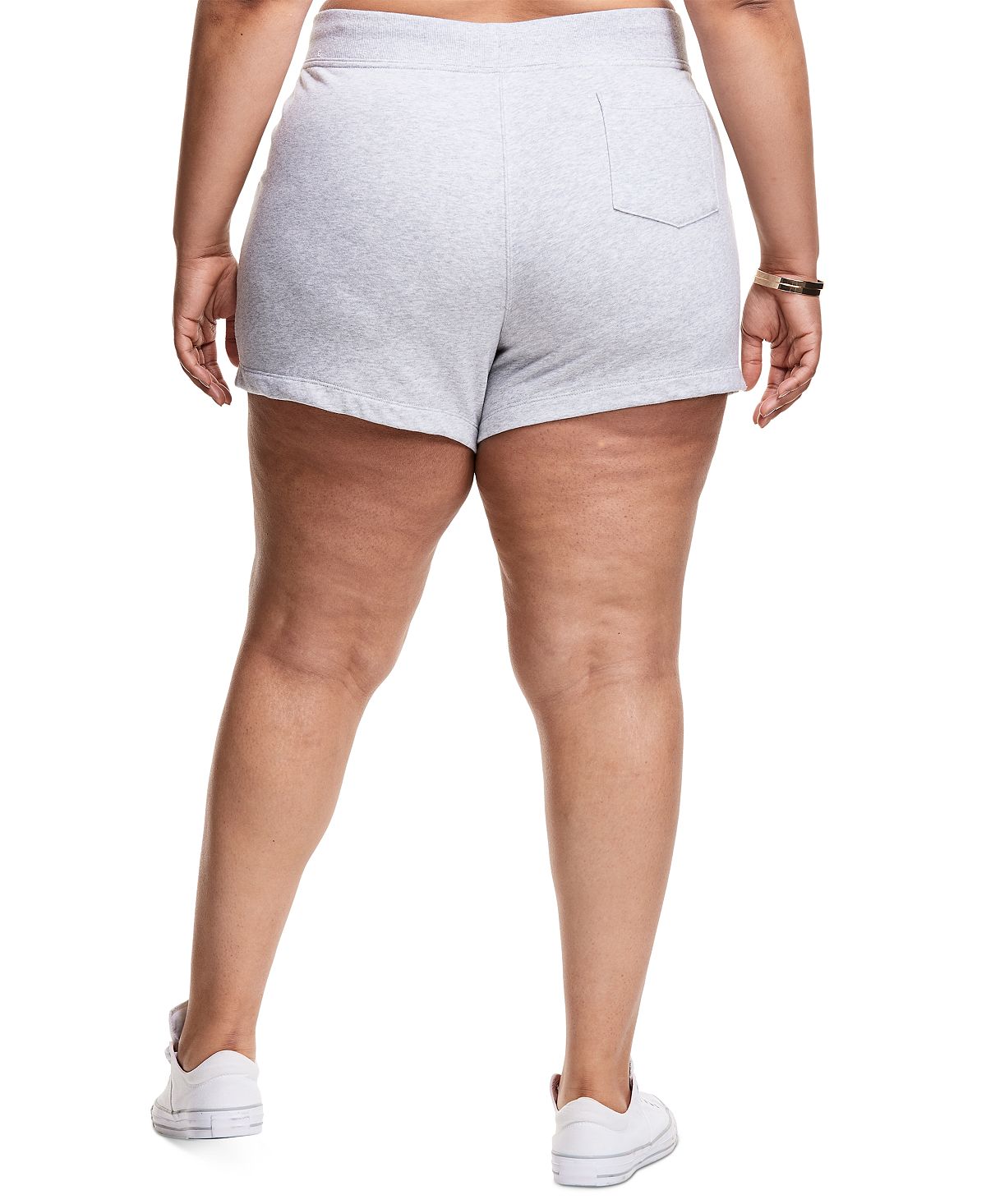 चैंपियन विमेन्स कैंपस सॉलिड शॉर्ट्स ग्रे साइज 2X
