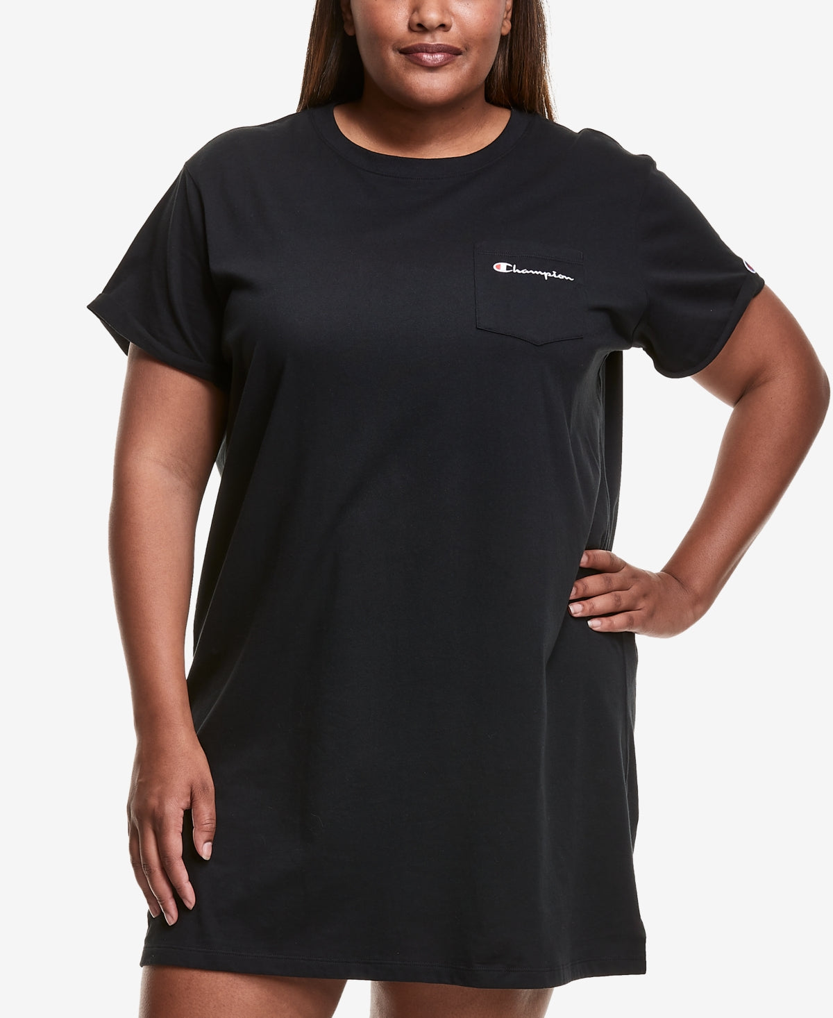 Champion Women's T-Shirt Dress Black Size 4X