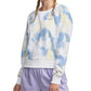 चैंपियन विमेंस कैंपस फ्रेंच टेरी टाई-डाईड क्रू टॉप व्हाइट साइज़ 2X
