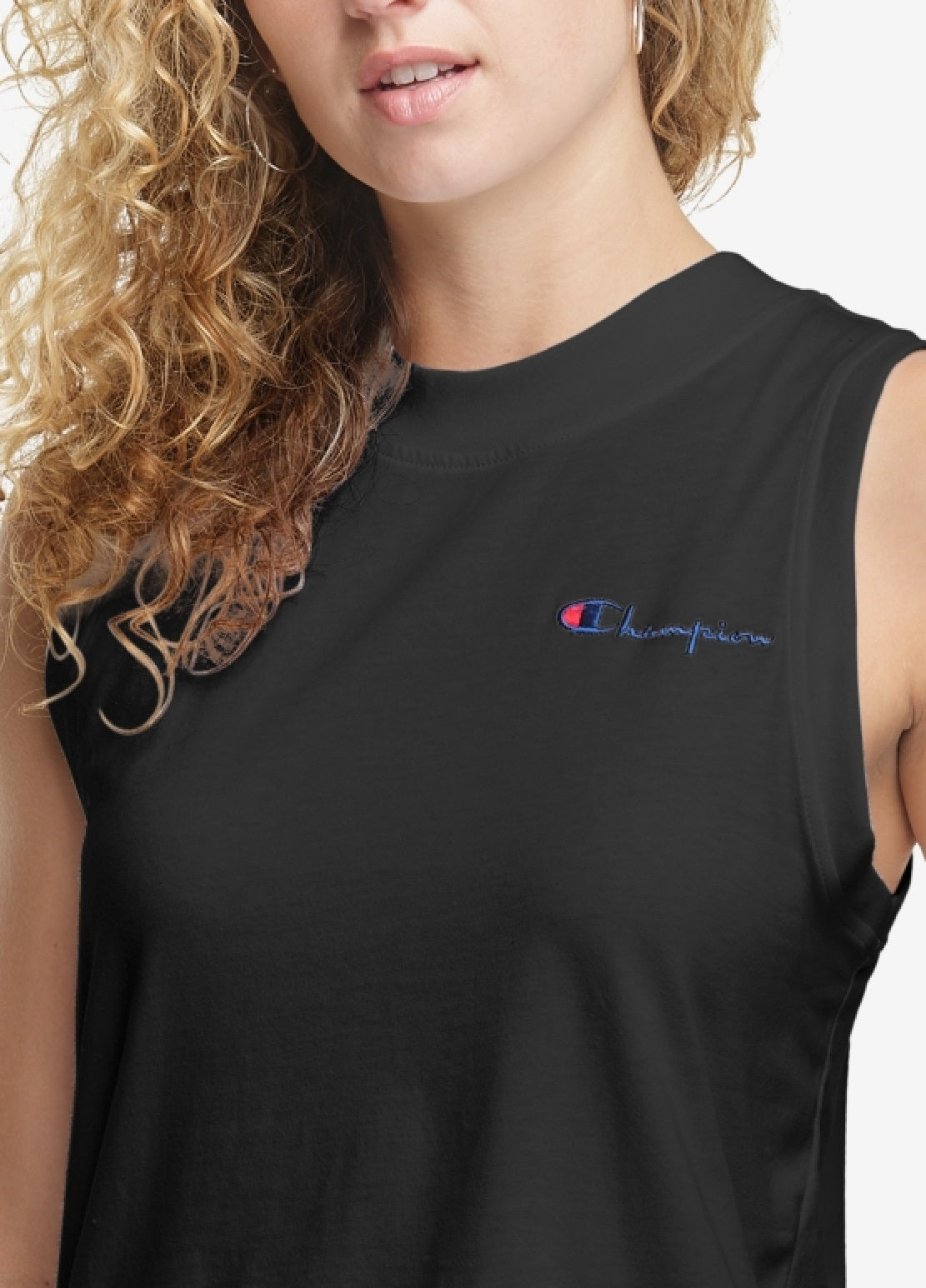 Champion Women's Fitness Workout Tank Top Black Size Medium