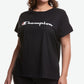 Champion Women's Classic Graphic Short Sleeve T-Shirt Black Size 4X