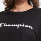 Champion Women's Classic Graphic Short Sleeve T-Shirt Black Size 4X
