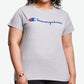 Champion Women's Classic Graphic Short Sleeve T-Shirt Gray Size 3X