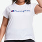 Champion Women's Classic Logo Graphic T-Shirt White Size 4X