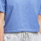 Champion Women's Crew Neck T-Shirt Blue Size X-Small