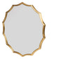 40" Round Sunburst Wall Mirror with Gold Finish