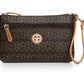 Giani Bernini Women's Block Signature Wristlet Brown Size Regular