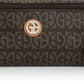 Giani Bernini Women's Block Signature Wristlet Brown Size Regular