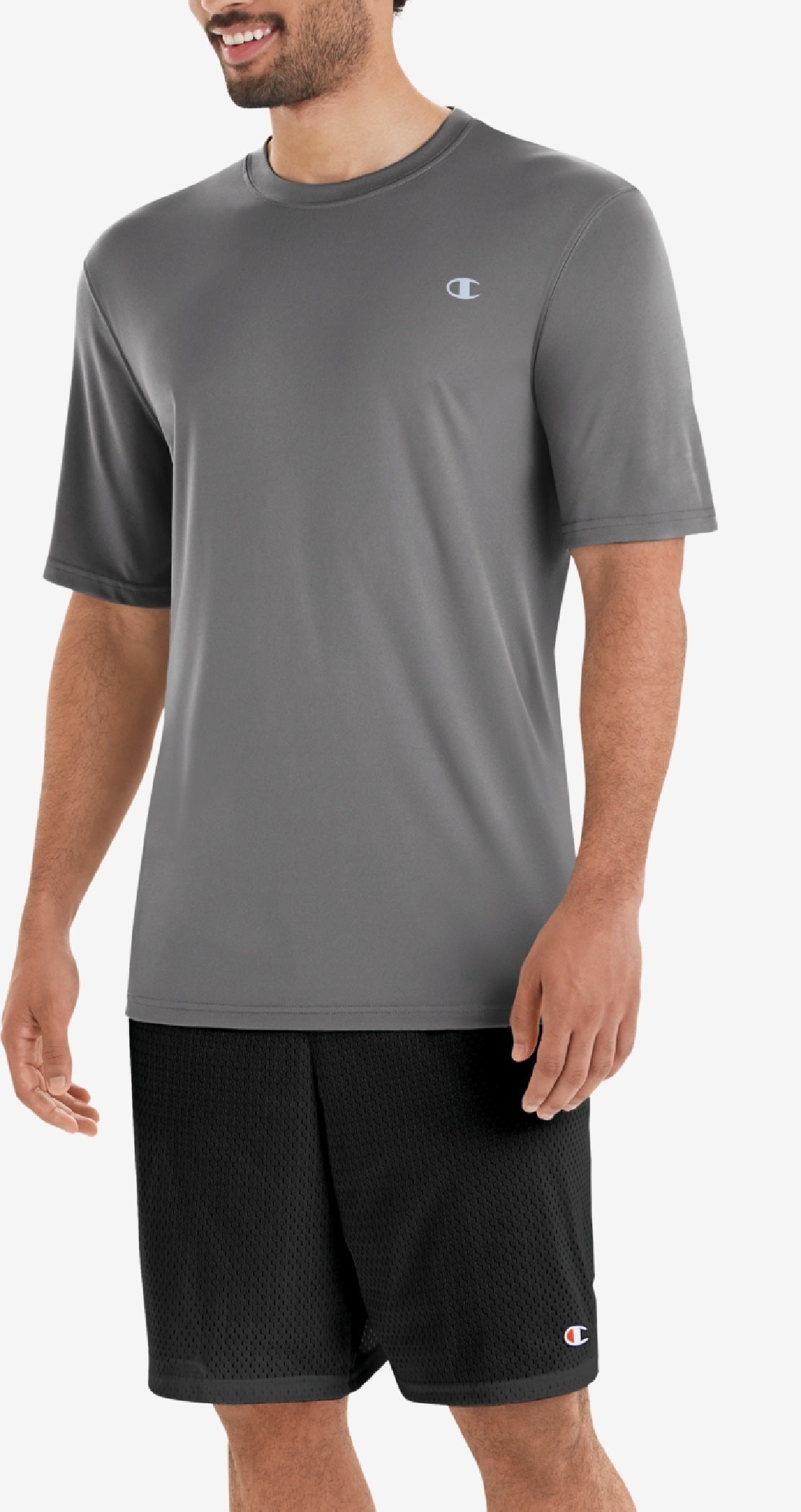 Champion Men's Double Dry T-Shirt Gray Size Medium