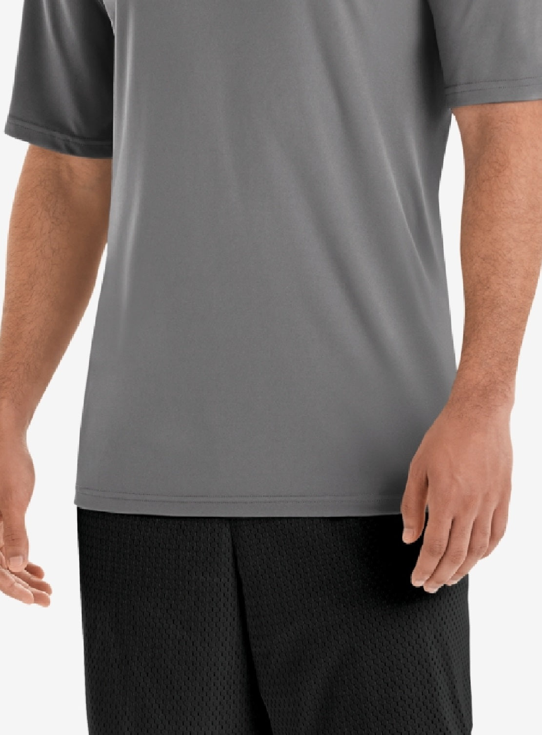 Champion Men's Double Dry T-Shirt Gray Size Medium
