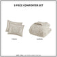 Cotton Comforter Mini Set Taupe King