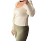 1.State - Sequin Puff Sleeve Sweater