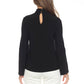 Joseph Ribkoff - Keyhole High Neck Long Sleeve Top