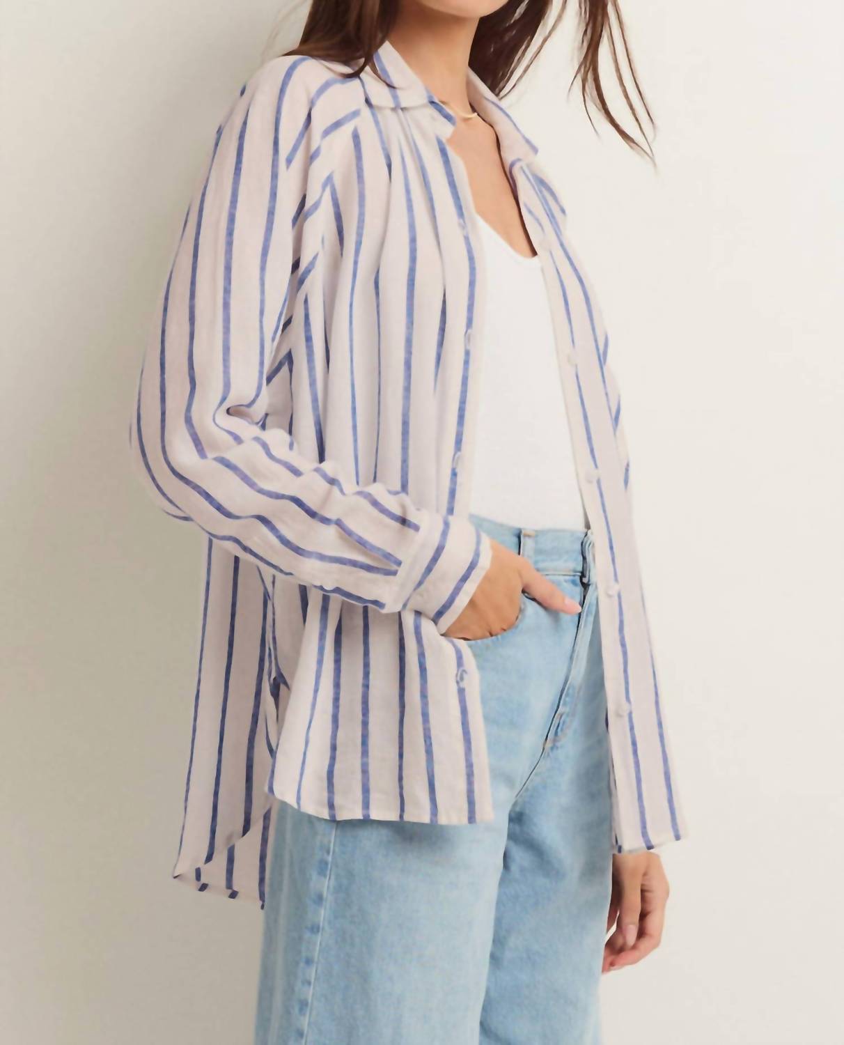 Z Supply - Perfect Linen Striped Top
