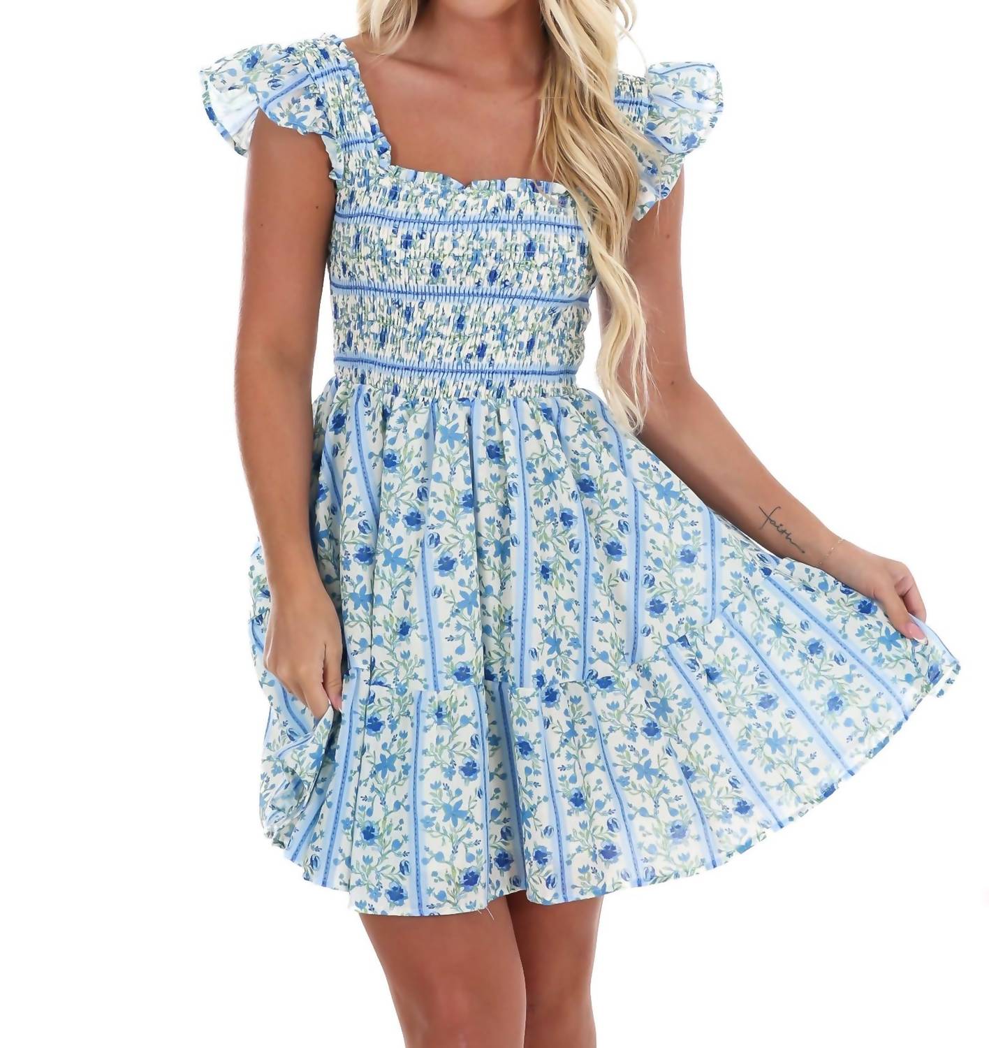 Flying Tomato - Petal Play Floral Mini Dress