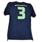 NFL Seattle Seahawks 3 Russell Wilson Navy Tshirt Tee Short Sleeve Mens