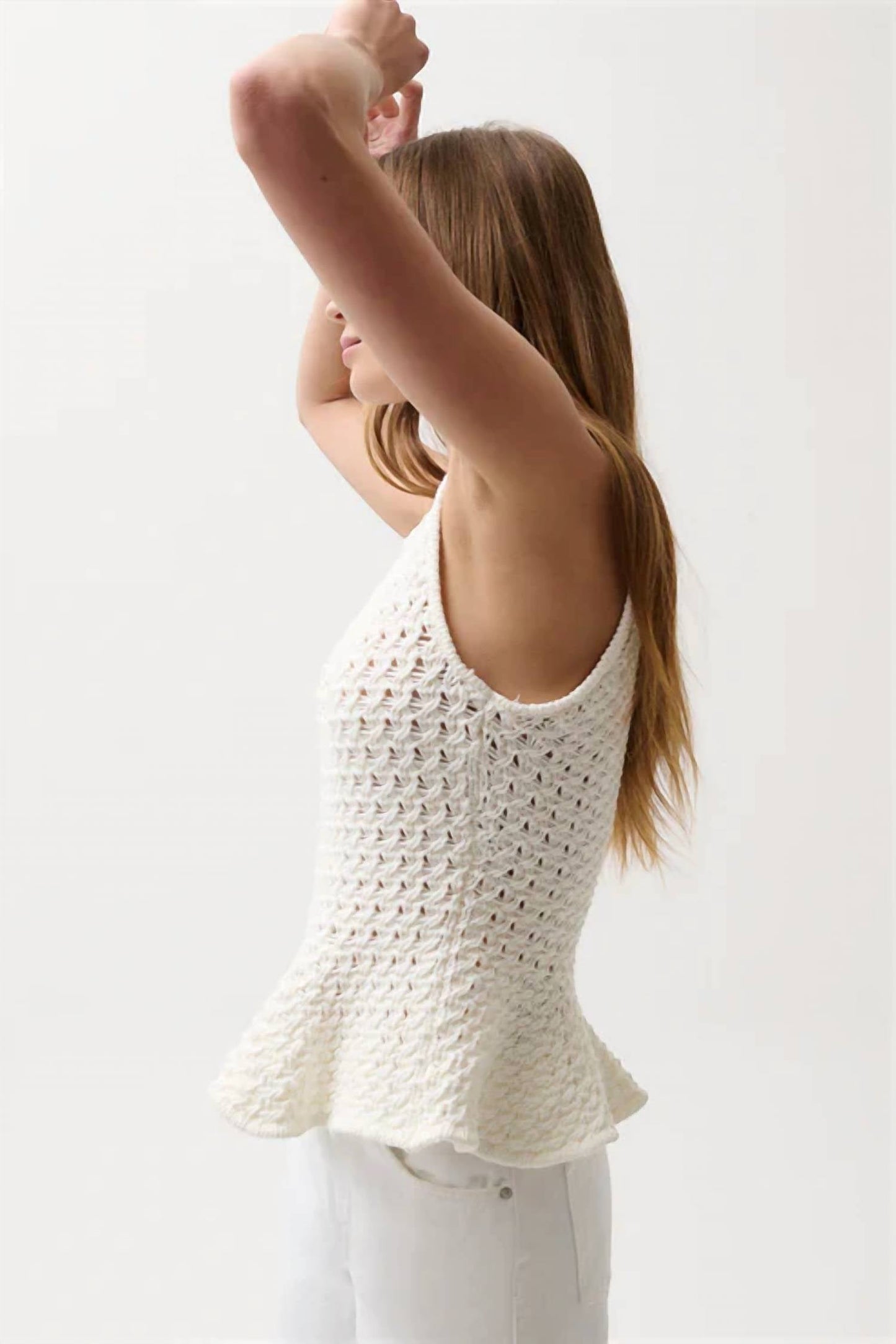 Pistola - Anna Peplum Sweater Tank Top