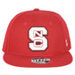NCAA Zephyr North Carolina State Wolfpack Red Flat Bill Fitted Size Hat Cap