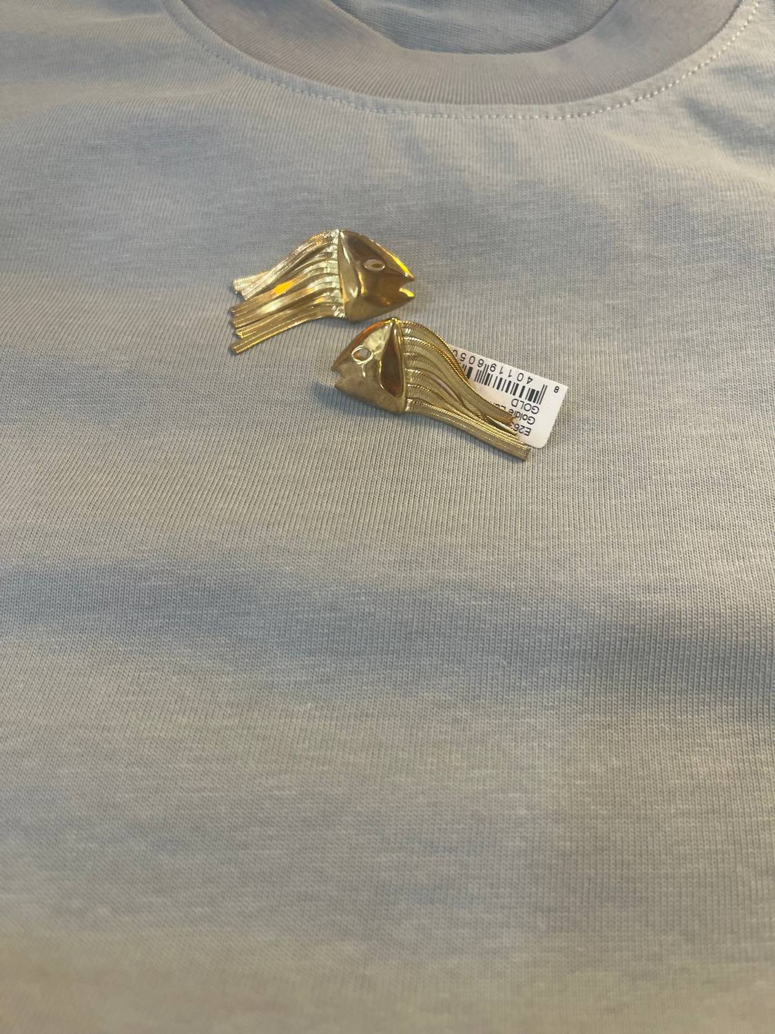 Goldie - Fish Drop Earrings