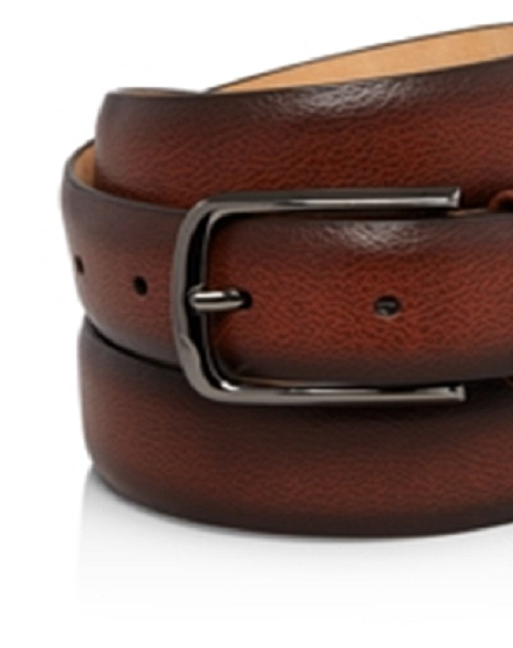 Men's Park Ave Leather Belt Brown Size 36