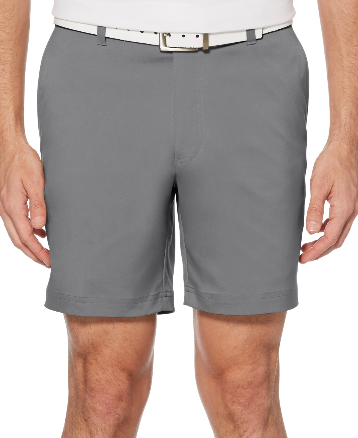 PGA TOUR Men's 7 Flat Front Golf Shorts Gray Size 40
