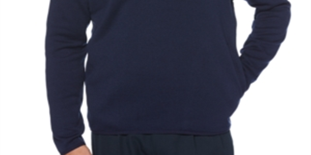 PGA TOUR Men's Sweater Quarter-Zip Golf Pullover Blue Size Medium