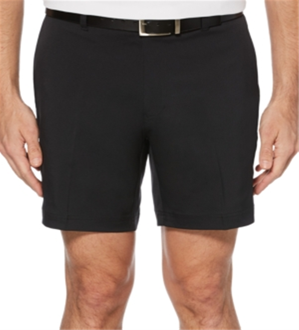 PGA Tour Men's 7 Flat Front Golf Shorts Black Size 32