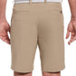 PGA Tour Men's Performance Stretch Flat Front Horizontal Textured Golf Shorts Brown Size 34