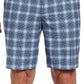 PGA Tour Men's Moisture Wicking Stretch Plaid Golf Shorts Blue Size 34