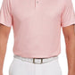 PGA Tour Men's Mosaic Print Polo Shirt Pink Size X-Large