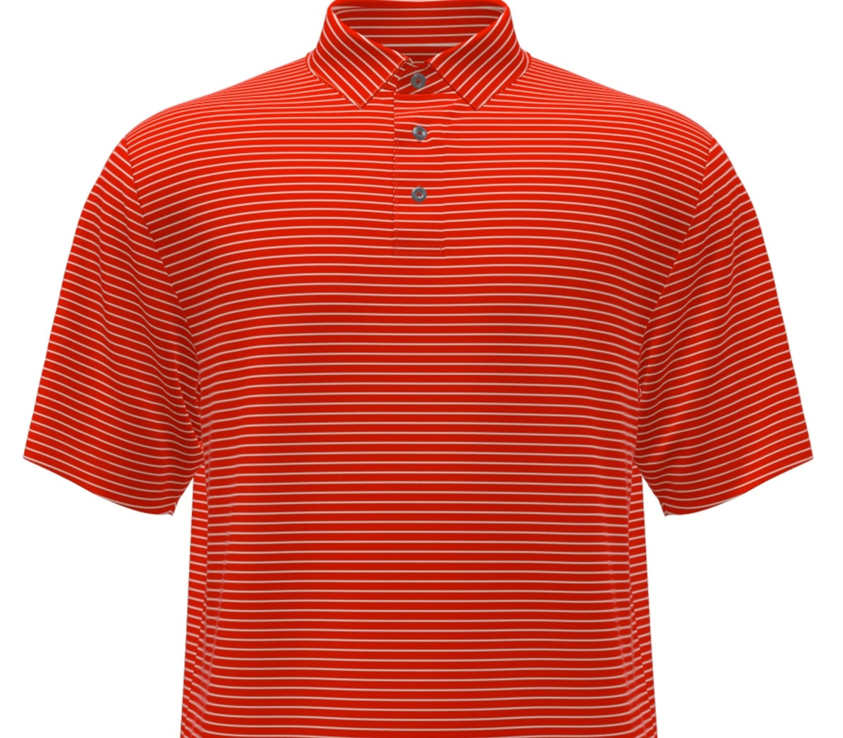 PGA Tour Men's Feeder Stripe Performance Golf Polo Shirt Red Size Small