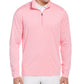 PGA Tour Men's Sun Shade Stretch Quarter Zip Golf Striped Pullover Pink Size X-Large