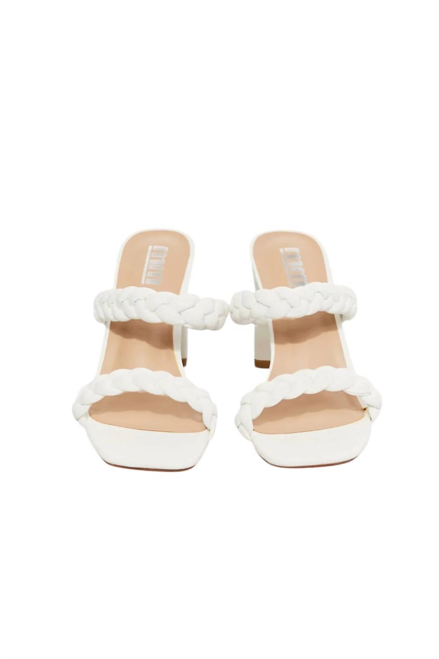 ट्रेंडसी - महिलाओं के लिए डबल ब्रेडेड ब्लॉक हील सैंडल