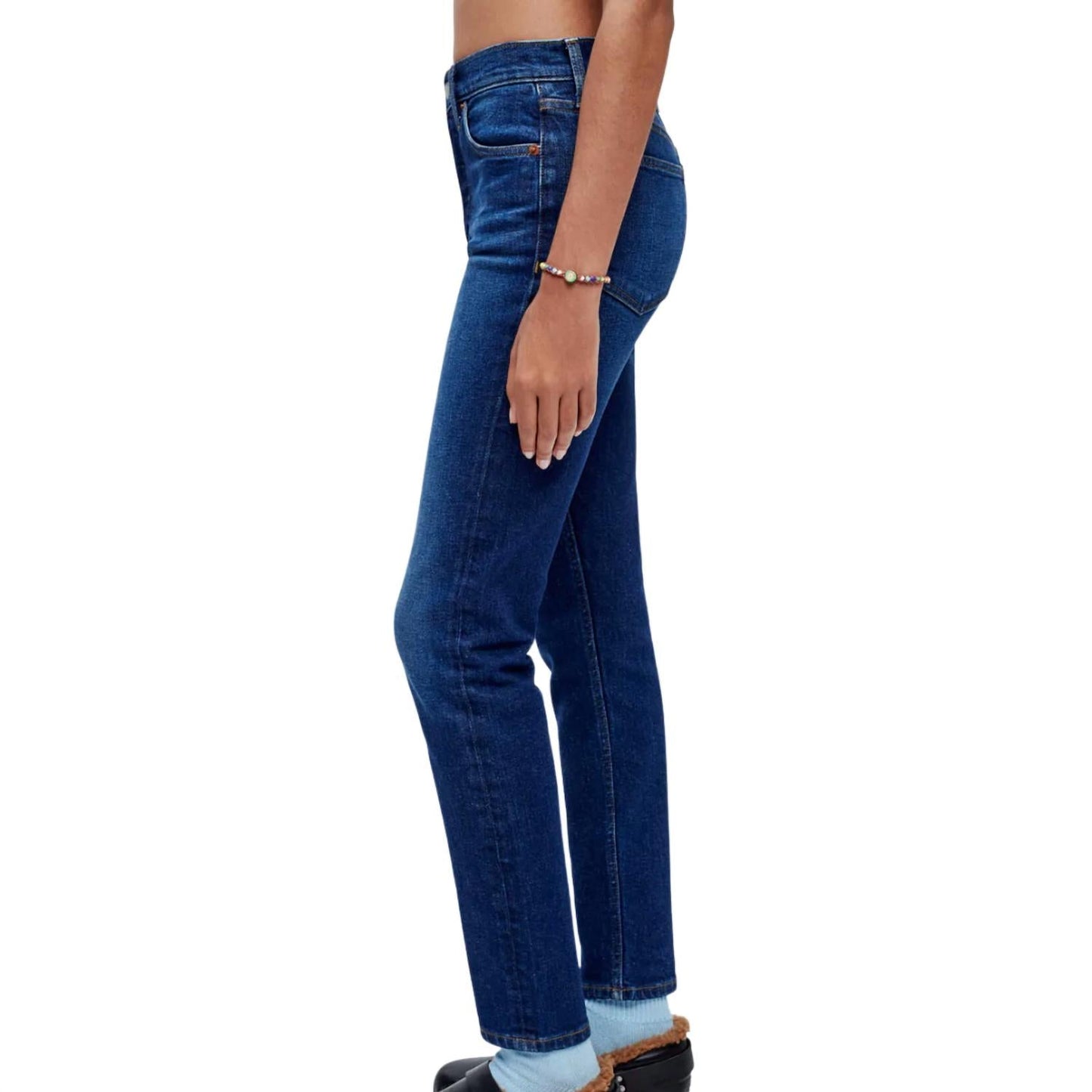Re/Done - Comfort Stretch High Rise Ankle Cropped Jean