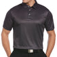 PGA Tour Men's Athletic Fit Watercolor Geo Print Performance Golf Polo Shirt Black Size Medium