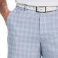 PGA Tour Men's Plaid Print Golf Shorts Gray Size 32