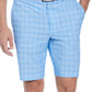 PGA Tour Men's Plaid Print Golf Shorts Blue Size 40