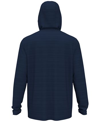 PGA Tour Men's Textured Stripe Performance Golf Hoodie Blue Size XXL