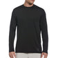 PGA Tour Men's Mixed Media Sun Protection Golf Shirt Black Size XX-Large