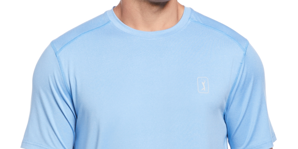 PGA Tour Men's Performance Stretch T-Shirt Blue Size Small
