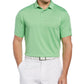 PGA Tour Men's Space Dye Texture Golf Polo Shirt Green Size Small